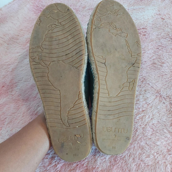 UBUNTU Lamu Mule Handmade Slip-on Espadrille Size 8.5 Women's - Picture 7 of 10